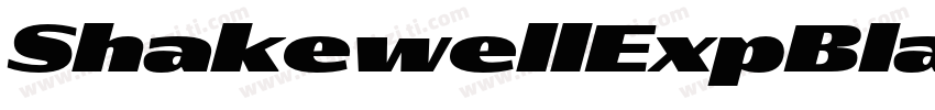 ShakewellExpBlack Oblique字体转换